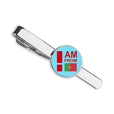 Imagem de Clipe de gravata I Am From Portugal para presente de homem de negócios