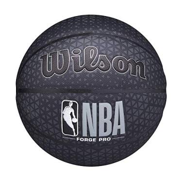 Imagem de WILSON Basquete interno/externo da série NBA Forge - Forge Pro, preto, tamanho 17,78 - 75,88 cm