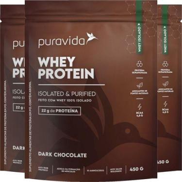 Imagem de Whey Protein Dark Chocolate 3 X 450G Puravida