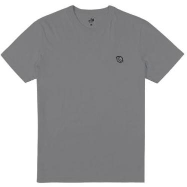 Imagem de Camiseta Lost Basics Saturn Masculina Cinza Escuro - ...Lost