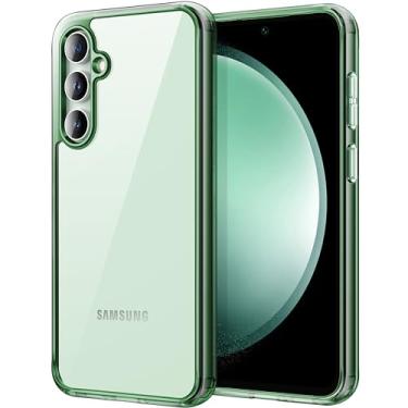 Imagem de JETech Capa para Samsung Galaxy S23 FE 6,4 Polegadas, Case Protetora de Telefone à Prova de Choque Não-Amarelecimento, Capinha Parte Traseira PC Rígido Anti-Riscos (Verde)