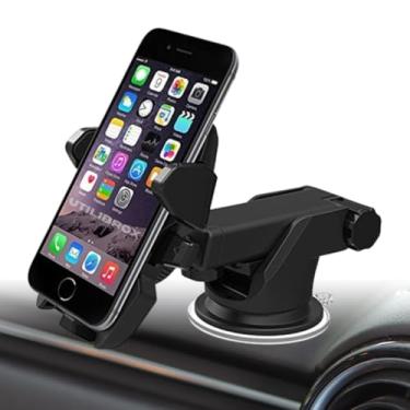Imagem de Suporte de Celular para Carro, Apoio Veicular de Celular GPS Smartphone C/Ventosa que Gruda no Painel Vidro Carro Trava Automática Anti Queda Waze Uber PREMIUM, UTBRX®