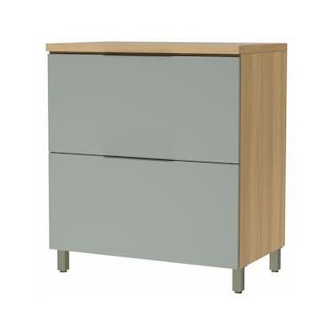 Imagem de Balcão Nesher Marquesa em MDF 15mm com 1 Porta, 1 Gaveta e 1 Prateleira - 80cm de largura