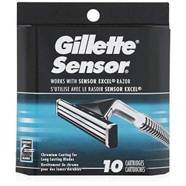 Imagem de Lâminas De Barbear Masculinas Sensor  10 Recargas - Gillette