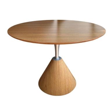 Imagem de Mesa De Jantar Cone Redonda Masp 90 Cm Tampo Freijó Base Freijó Cor Marrom