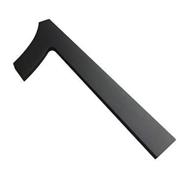 Imagem de BetLight Números de casa de 15 cm - Número de endereço residencial flutuante moderno de aço inoxidável elegante acabamento preto, número 1