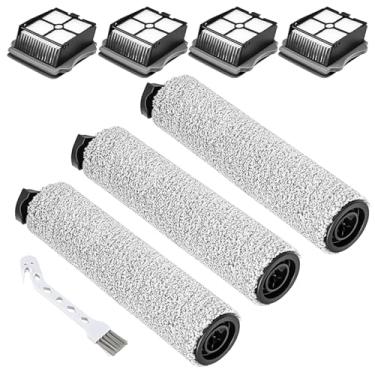Imagem de DGHYDZ Peças de reposição para aspirador de pó iFloor 3/Floor One S3, pacote com 3 rolos de escova + 4 filtros de vácuo (3 Rollerbrush-4Filter)