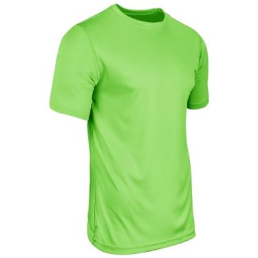 Imagem de CHAMPRO Vision camiseta de poliéster leve, juvenil PP, verde neon