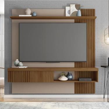 Imagem de Painel Suspenso Decorativo Grant MDF/MDP para TV até 65 Pol Havana/Fendi G11 - Gran Belo