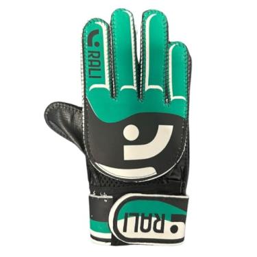 Imagem de Luva Rali infantil De Goleiro Campo para Treino - Verde Tamanho P - Barata