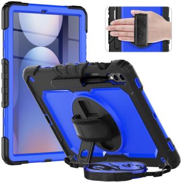 Imagem de Timecity Capa para tablet Samsung Galaxy Tab S10 Plus/S9 FE Plus/S9 Plus 5G de 12,4 polegadas - Capa protetora resistente com protetor de tela, suporte, alça de ombro e suporte para caneta S, adequada