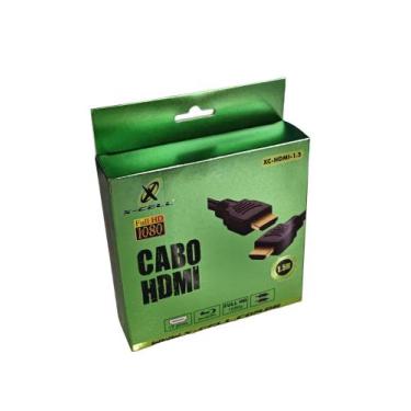 Imagem de Cabo Hdmi 1.5 Metros Full Hd 1080p Hdtv Ultra 4k X-cell, 150MM