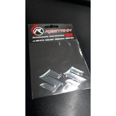 Imagem de Adesivo  S  Suzuki Prateado Resinado - Resitank