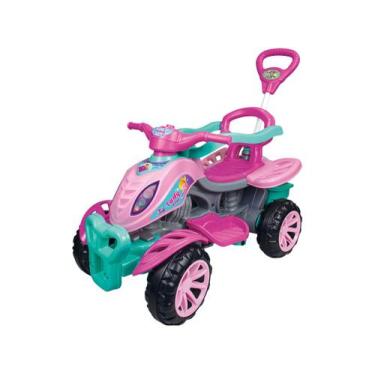 Imagem de Quadriciclo Infantil a Pedal Lady Star - com Empurrador Maral, Rosa, V