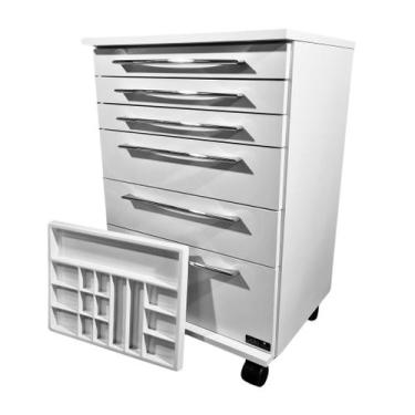 Imagem de Bancada - Mesa Auxiliar Para Clínica De Estética Com Bandeja - Deki Mó