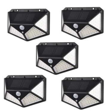 Imagem de Luz de segurança com sensor solar, sistema de iluminação externa, lâmpada de parede solar à prova d'água para corredor, portão de jardim, telhado