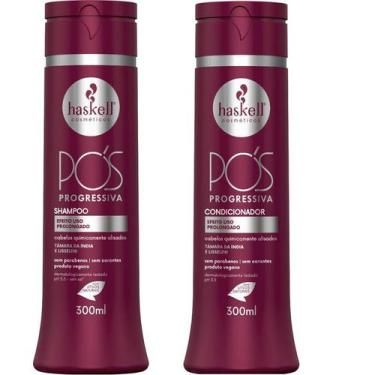 Imagem de Kit Haskell Pós Progressiva Shampoo 300ML + 1 Condicionador 300ML