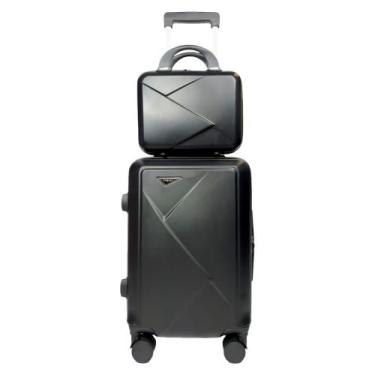 Imagem de Kit Mala de Bordo Viagem Pequena Completa Reforçada + Frasqueira em AB