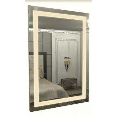 Imagem de Espelho Led Jateado Iluminado 50x70cm  - Cebrace