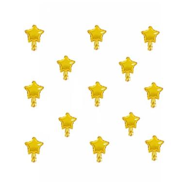 Imagem de 5 Inch Gold Star Shape Small Mylar Balloons Mini Foil Balloon for Birthday Wedding Graduation Christmas Party Decoration (Gold Star, 50pcs)