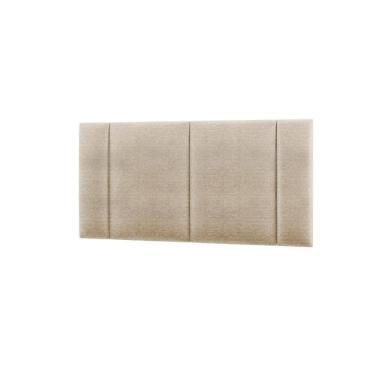 Imagem de Cabeceira Casal Estofada Com Led Linho Bege