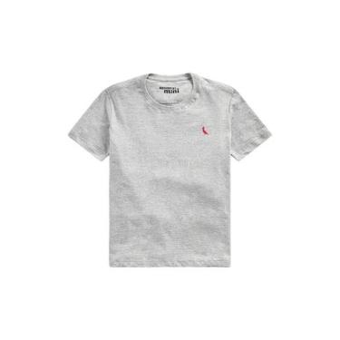 Imagem de Camiseta Brasa Pica Pau Bordado  Mini Reserva Mini, Cinza mescla, 02