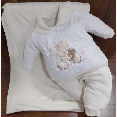 Imagem de - Saída Maternidade Bebê Menina Plush Le Bhua / Paraiso Lb 485 - Le Bh