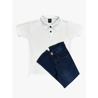 Imagem de Kit calça jeans e Polo Malha Piquet Infantil . - Maximus, Kit 8, 4