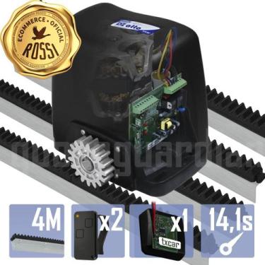 Imagem de Kit Motor Rossi Dz Atto Turbo 4m Crem 2 Control 1 Txcar Portão Eletrôn