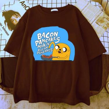 Imagem de Camiseta Adventure Time Jake Pancakes - sneko, Marrom, P