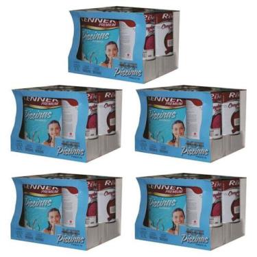 Imagem de 5 Kit Tinta Para Piscina Azul Renner 4,5lts Impermeável