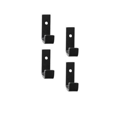 Imagem de Gancho Para Pano de Prato Estilo Industrial Preto 4pç - Dikaren