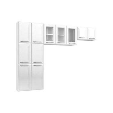 Imagem de Kit de Cozinha Modulada 3 Peças Topázio (2 Armários + 1 Paneleiro) CPT