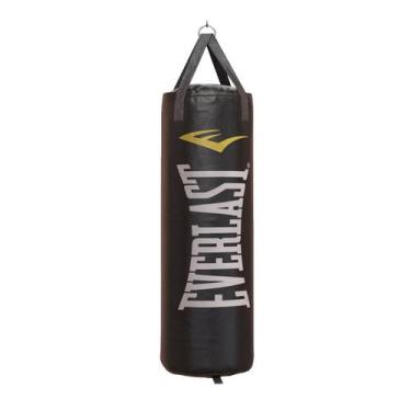 Imagem de Saco Boxe Pancada Everlast 40lb. Vazio 71x33cm Ref.EEA52AU, Preto