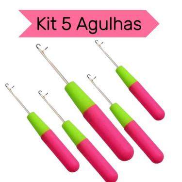 Imagem de Kit 5 Agulhas Para Colocação De Cabelo Método Crochet Braid - Rycler