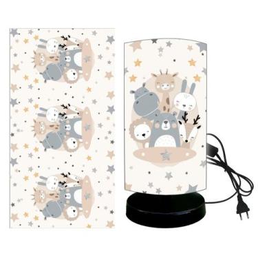 Imagem de Abajur luminaria unique quarto bebe safari arca de noe - ATACADAO DA D