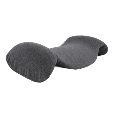 Imagem de Almofada Lombar, Almofada de Apoio Lombar de Espuma Viscoelástica para sofá (Cinza Escuro)