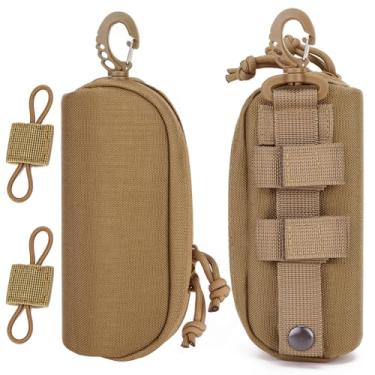 Imagem de MUCHER Pacote com 2 estojos táticos MOLLE para óculos de sol táticos à prova de choque com clipe