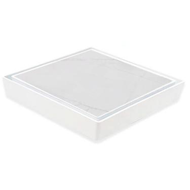 Imagem de Ralo Invisível Banheiro 10x10 Drena Box Oculto para Tubo de 4 polegadas Cola Piso Porce...