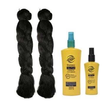 Imagem de Kit 2 Jumbo Para Trança 399g + Shampoo e Tônico Super Fresh - Ser Mulh