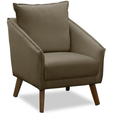 Imagem de Poltrona para Sala e Escritório Decorativa Ellen - Konfort, Veludo Cas