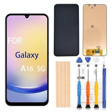 Imagem de Pishzeo Digitalizador LCD Amoled original de 6,7 polegadas para Samsung Galaxy A16 5G Tela de substituição A166u A166m s166vl A166w A166P Touch Display, conjunto de digitalizador Full HD (SM-A16 5G
