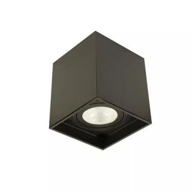 Imagem de Plafon Spot Sobrepor Box PAR20 Lumanti E27 Quadrado Preto
