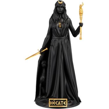 Imagem de Estátua Hecate - Deusa grega da lua, magia, feitiçaria - Perseia - Trivia (Cor Aurum Noctis)
