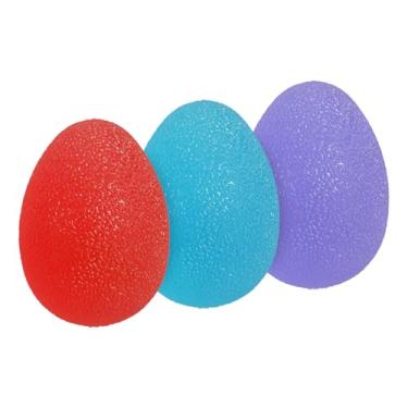 Imagem de PATIKIL Bolas de exercício de mão, 3 bolas de apertar para estresse para adultos, equipamento ocupacional para força de pulso e dedo, multicoloridas