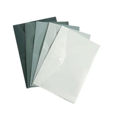 Imagem de Pasta de arquivo de grande capacidade com fecho de botão, bolsas para documentos, tamanho carta, envelope de arquivo, comporta 50 folhas