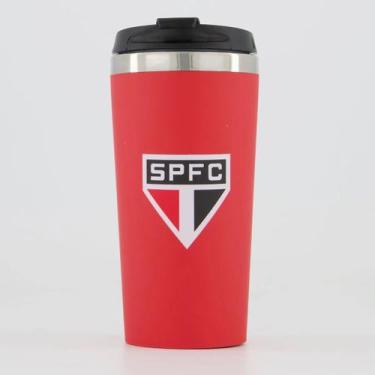 Imagem de Copo térmico emborrachado do são paulo futebol clube original - Brasfo