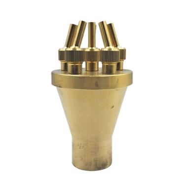 Imagem de Bico Para Fontes Chafarizes E Lagos Direcionável Multijatos Com Entrada Rosca De 1"