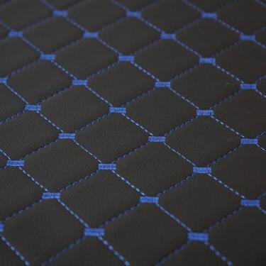 Imagem de material sintético Automotivo Diamante Uruguai Preto x Azul - Genérico