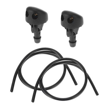 Imagem de A ABSOPRO Kit de bocal de lavador de para-brisa para Renault Clio 1998-2025 Bocais de pulverização de para-brisa Limpador Spray Lavadora Jet No.7700413545 2 peças Mangueira de fluido de 1 metro